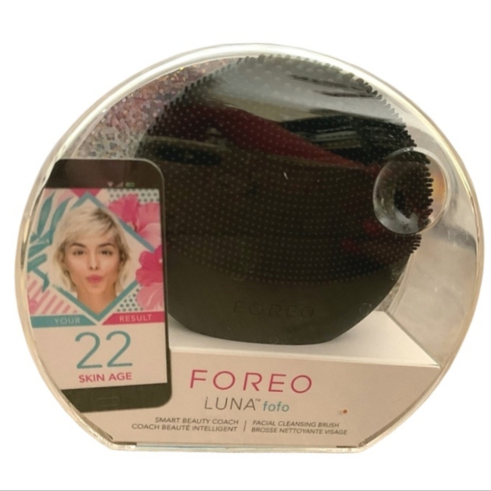FOREO Luna Fit Set Black and Pink Skincare Tool  Water Bottle NEW IN BOX